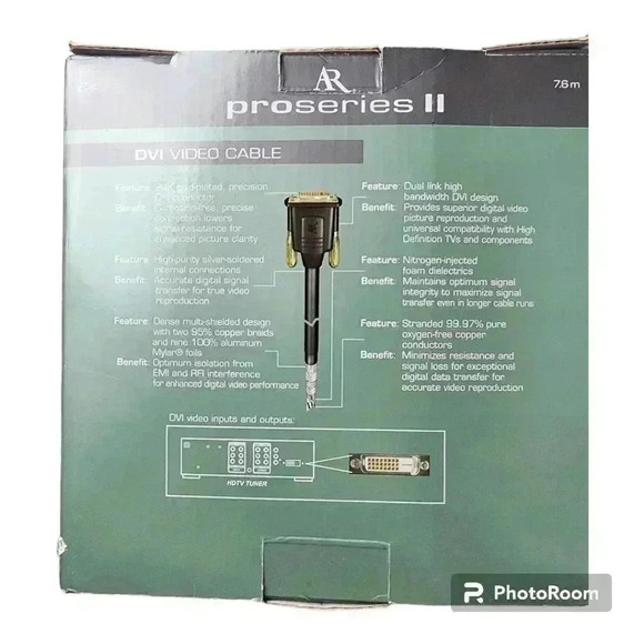 Acoustic Research PR19925 Pro Series II 25 ft DVI Video Cable New - Picture 2 of 7